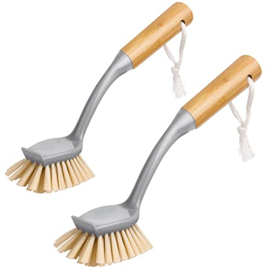 Dish Brush Bamboo - Spazzola per piatti con manico in