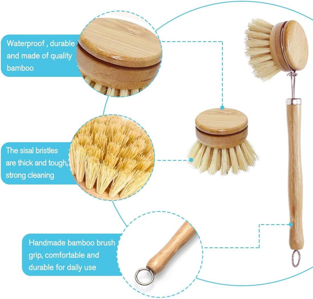 Spazzole per piatti in bambù,  - Dish Brush Bamboo recensione e prezzo